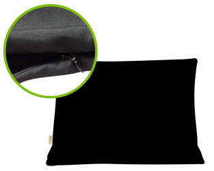50x70 Czarne poszycie NA SUWAK do wsadu poduszki z regulacją czarna poszwa 70x50 REM sen