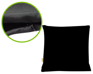 60x60 Czarne poszycie NA SUWAK do wsadu poduszki z regulacją czarna poszwa 60x60 REM sen
