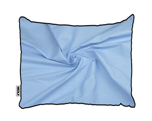 BŁĘKITNA Bawełniana poszewka na poduszkę do spania w kolorze jasno niebieskim podszewka pościelowa 100% COTTON