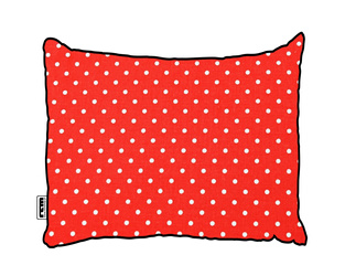 Czerwone groszki Bawełniana poszewka na poduszkę do spania w białe groszki na czerwonym tle podszewka pościelowa 100% COTTON