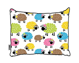 Kolorowe owieczki Bawełniana poszewka na poduszkę do spania owce barany podszewka pościelowa 100% COTTON