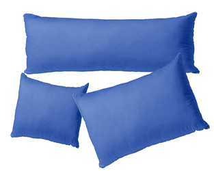 Poszewka NIEBIESKA na suwak powłoczka szybkoschnąca na poduszkę poszewka w kolorze niebieskim WSZYSTKIE ROZMIARY
