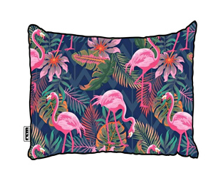 Różowe flamingi na granatowym tle Bawełniana poszewka na poduszkę do spania we flamingi podszewka pościelowa 100% COTTON