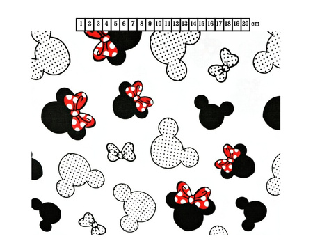 Myszka Miki Bawełniana poszewka na poduszkę do spania Minnie Mouse z kokardą podszewka pościelowa 100% COTTON