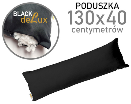 Poduszka 40x130 CZARNA regulowana REM sen deLux wkład 130x40 NA SUWAK poduszka dla dwojga