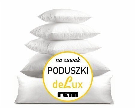 Poduszka 40x170 CZARNA regulowana REM sen deLux wkład 170x40 NA SUWAK poduszka do spania dla dwojga