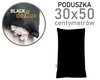 Poduszka 50x30 CZARNA regulowana REM sen deLux wkład 30x50 NA SUWAK mini poduszka jasiek