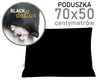 Poduszka 50x70 CZARNA regulowana REM sen deLux wkład 70x50 NA SUWAK poduszka do sypialni